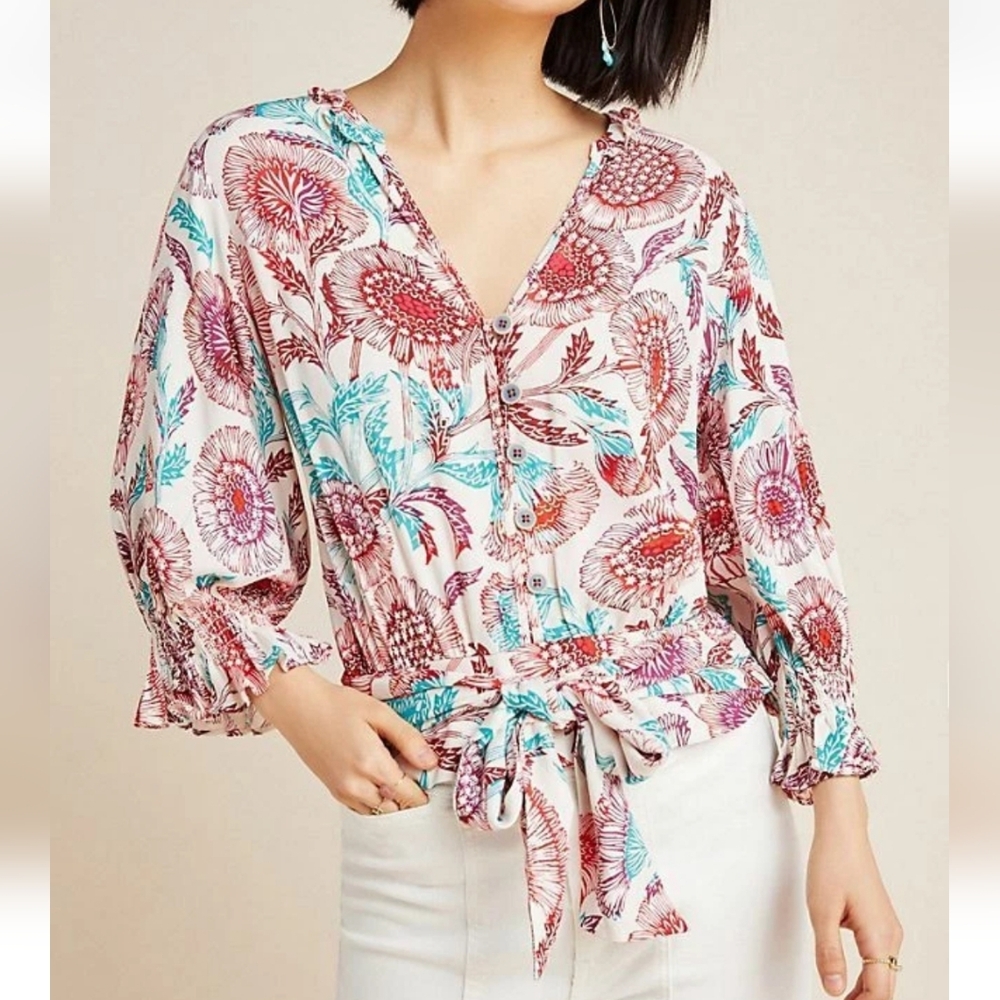 Tugboat for Anthropologie Saraya blouse